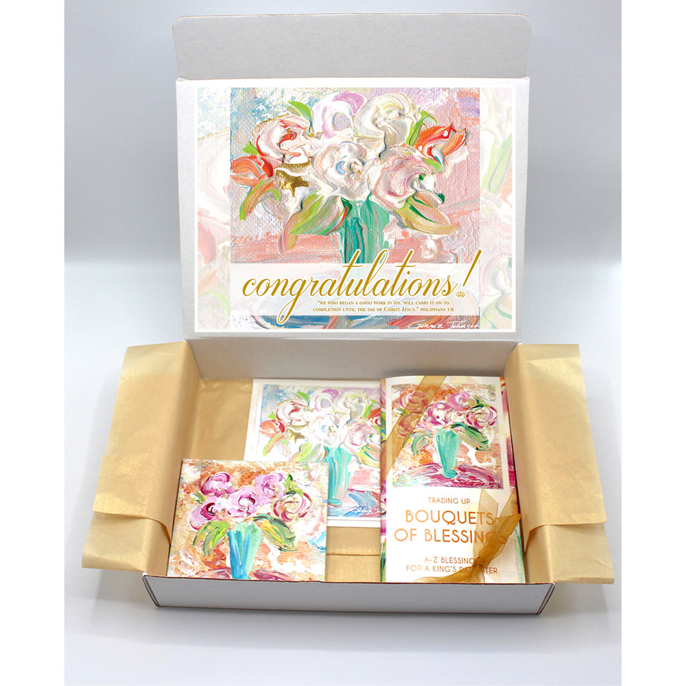 Congratulations Gift Boxes - BOUQUET SERIES (Choose Colors)