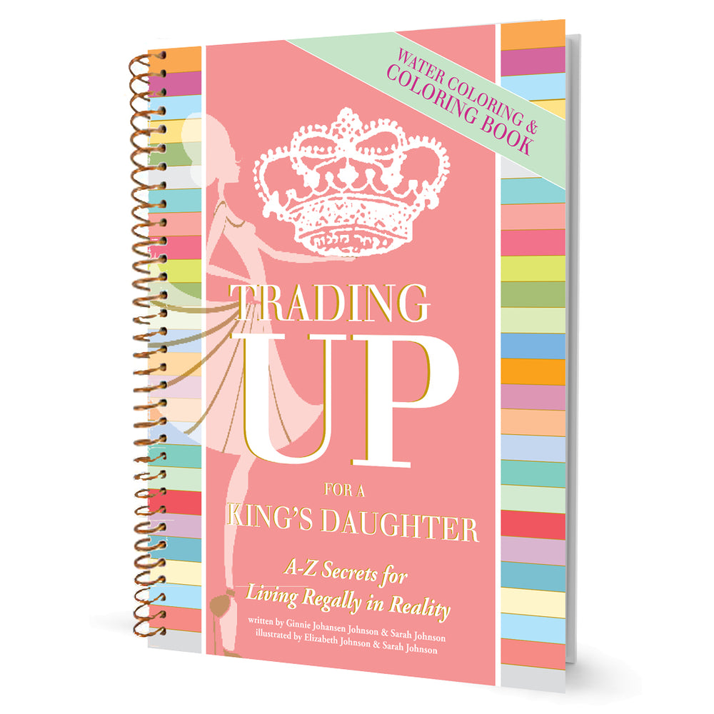 Trading Up Watercoloring Book-Books-King's Daughters Regal Lifestyle Collection