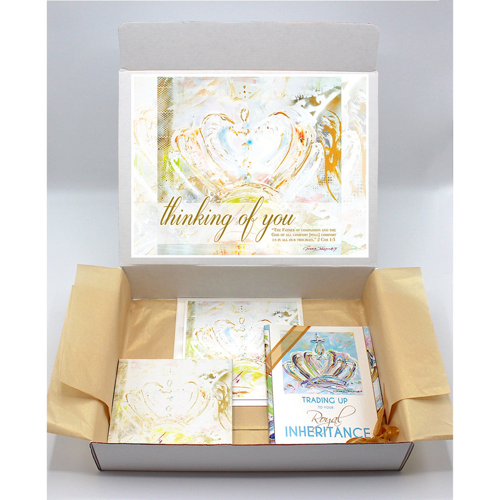 Comfort / Sympathy Gift Boxes - CROWN Series (Choose Color)