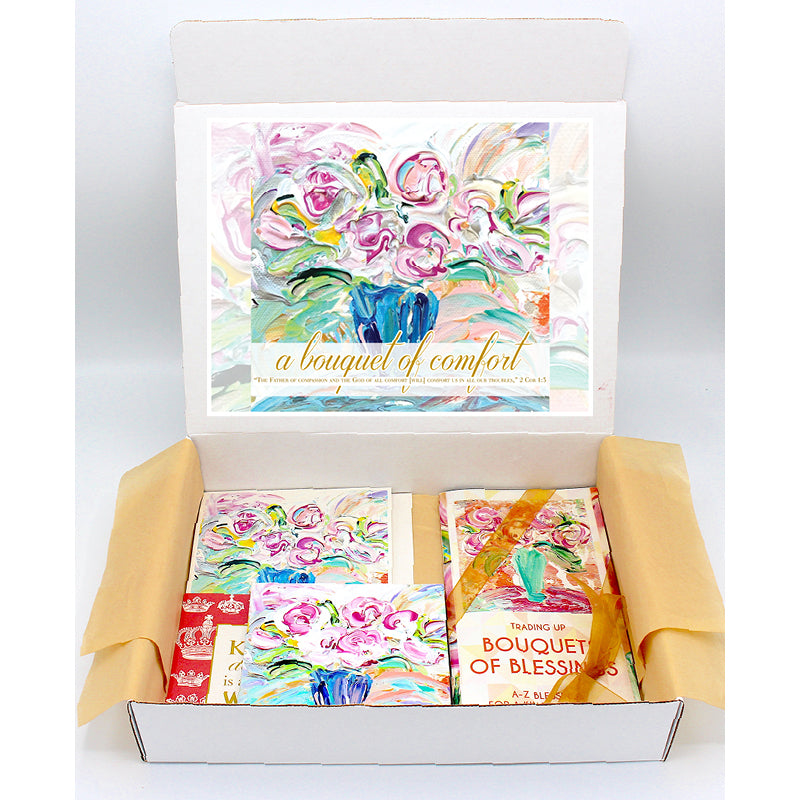 Comfort / Sympathy Gift Boxes - BOUQUET SERIES (Choose Colors)