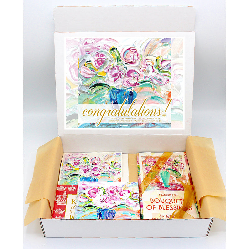 Congratulations Gift Boxes - BOUQUET SERIES (Choose Colors)