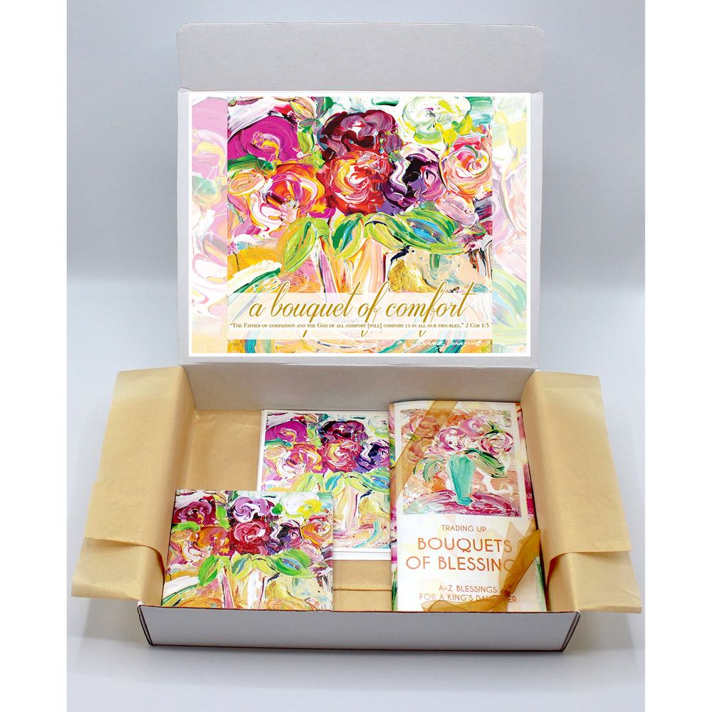 Comfort / Sympathy Gift Boxes - BOUQUET SERIES (Choose Colors)
