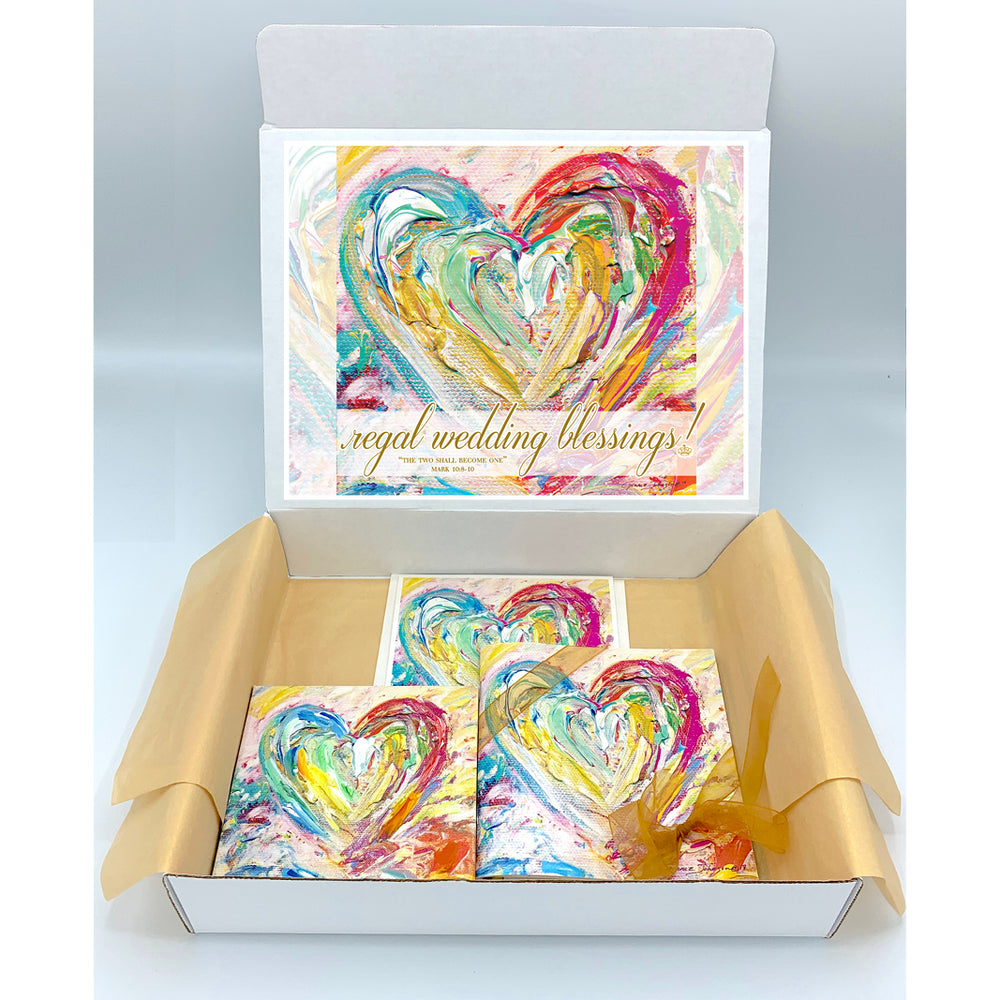 Wedding Blessings Gift Boxes - HEART SERIES (Choose Color)