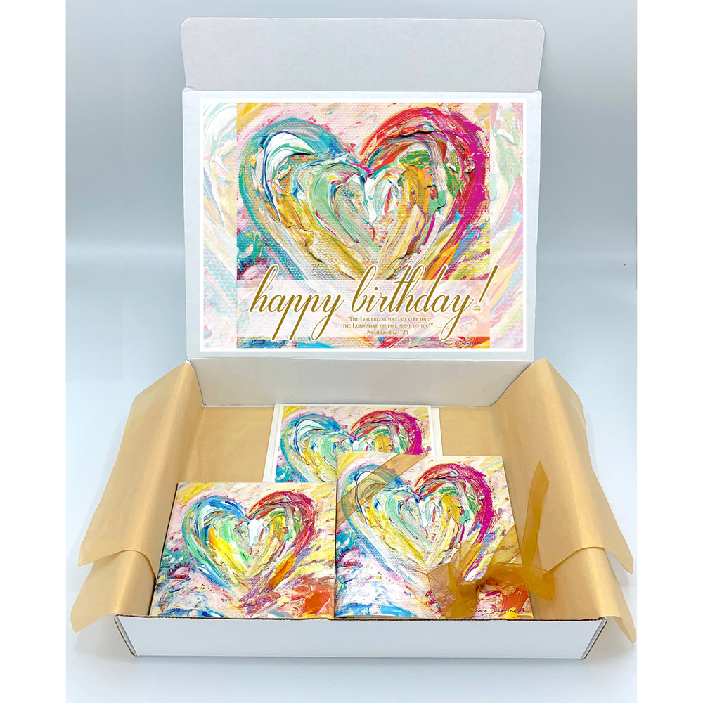 Happy Birthday Gift Boxes - HEART SERIES (Choose Color)