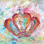 Kingdom Crown -24x24 Original Painting-Original Fine Art-King's Daughters Regal Lifestyle Collection