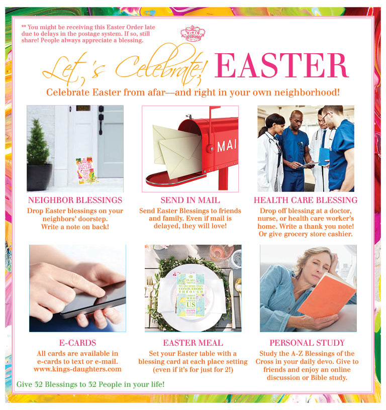 Easter Card Outreach Pack-King's Daughters Regal Lifestyle Collection