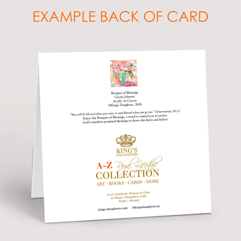 Notecard Collection: Bouquet of Blessing-Notecard Collections-King's Daughters Regal Lifestyle Collection