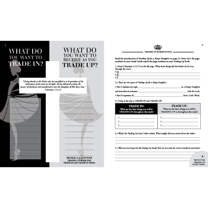 Trading Up for a King's Daughter + Study Guide Set-Books-King's Daughters Regal Lifestyle Collection