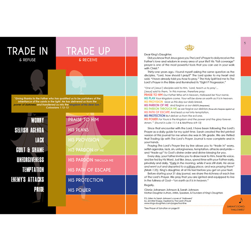 Trading Up with The Lord's Prayer Journal-Books-King's Daughters Regal Lifestyle Collection