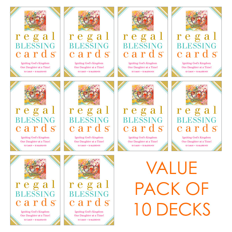Regal Blessing Cards - 10 Packs for $100 (Pick Your Style)-Regal Blessing Cards-King's Daughters Regal Lifestyle Collection