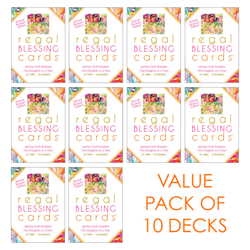 Regal Blessing Cards - 10 Packs for $100 (Pick Your Style)-Regal Blessing Cards-King's Daughters Regal Lifestyle Collection