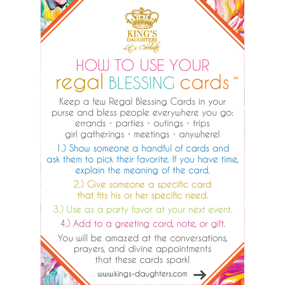 Regal Blessing Cards - Bouquet of Blessings-Regal Blessing Cards-King's Daughters Regal Lifestyle Collection