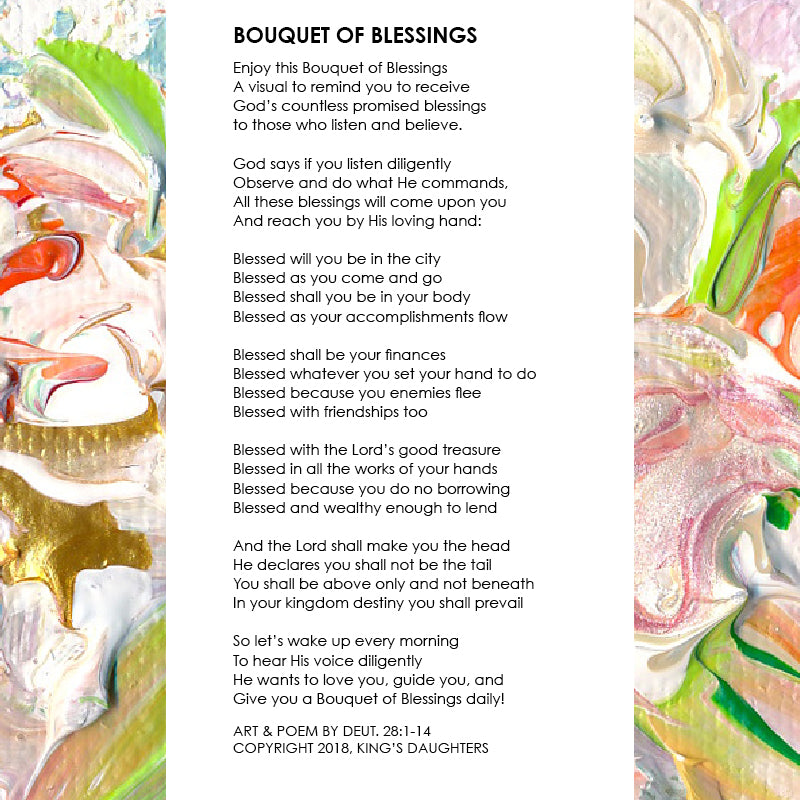 Bouquet of Blessings • Giclee I-Giclee-King's Daughters Regal Lifestyle Collection