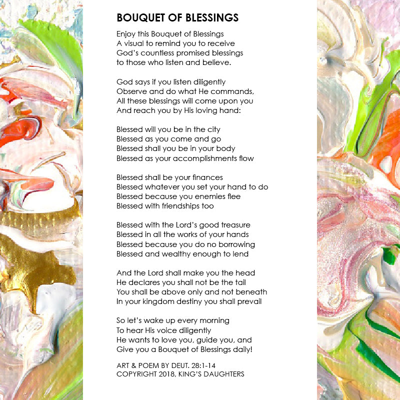 Bouquet of Blessings • Giclee II-Giclee-King's Daughters Regal Lifestyle Collection