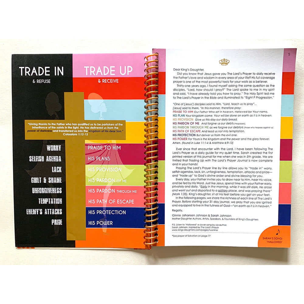 Trading Up with The Lord's Prayer Journal-Books-King's Daughters Regal Lifestyle Collection