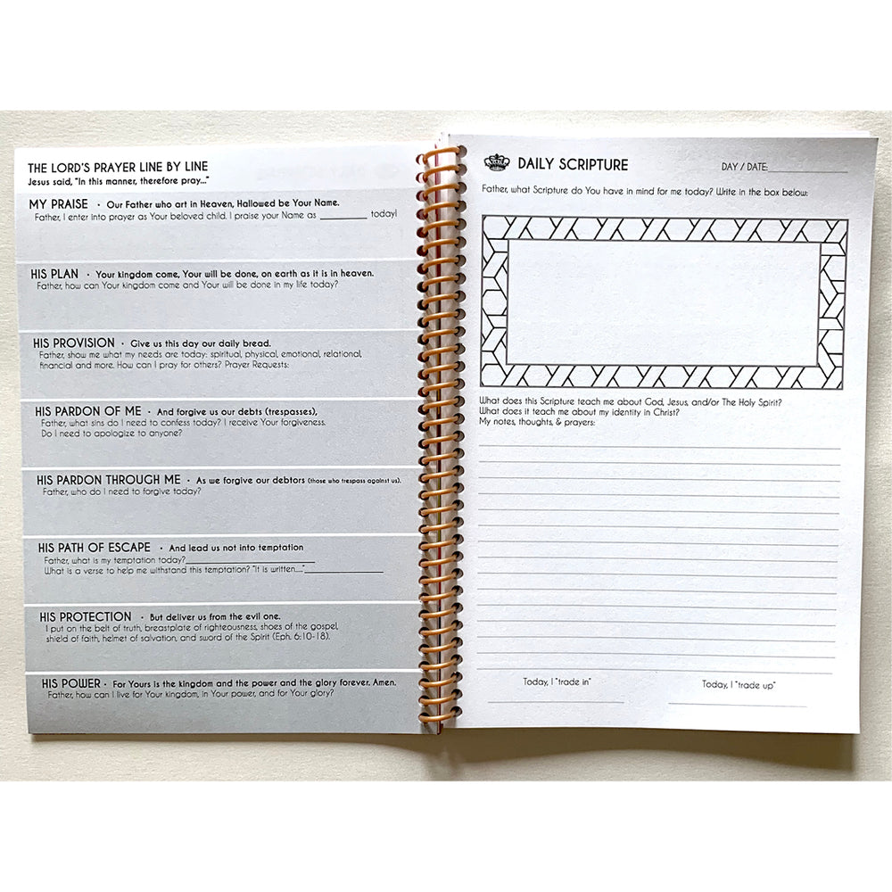 Trading Up with The Lord's Prayer Journal-Books-King's Daughters Regal Lifestyle Collection