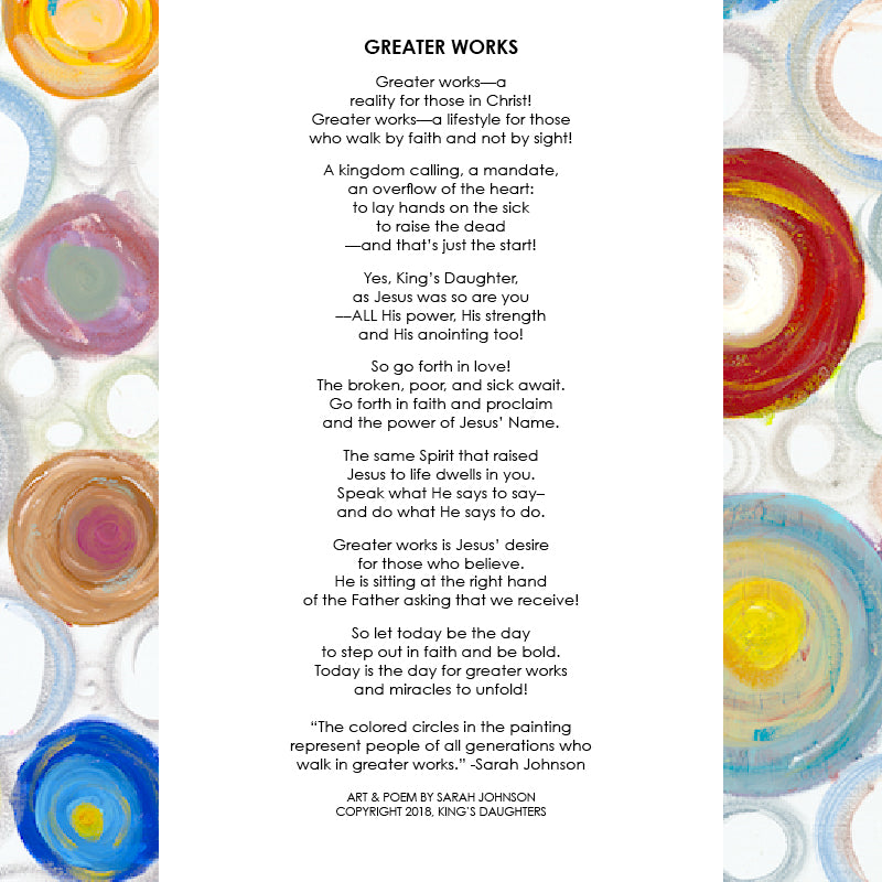 Greater Works XIII - 12x36 Original Painting-King's Daughters Regal Lifestyle Collection