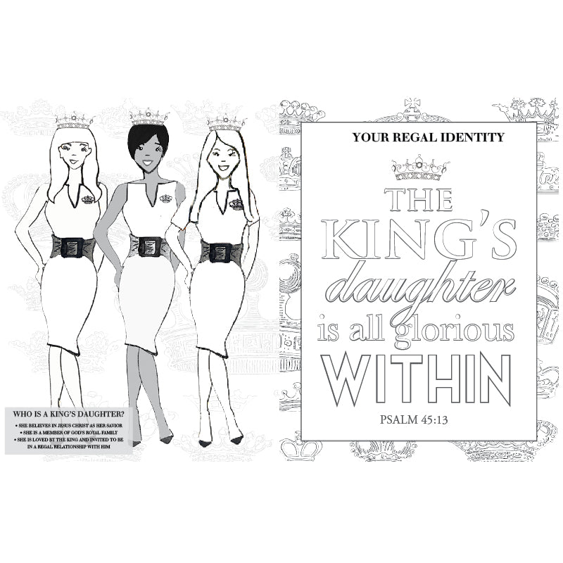Trading Up Watercoloring Book-Books-King's Daughters Regal Lifestyle Collection