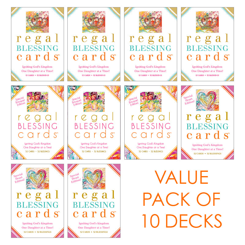 Regal Blessing Cards - New Heart Edition-Regal Blessing Cards-King's Daughters Regal Lifestyle Collection