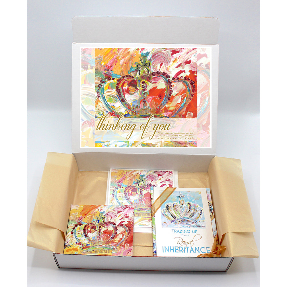 Comfort / Sympathy Gift Boxes - CROWN Series (Choose Color)