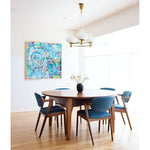 Life to the Full Bright Blue - 48x48