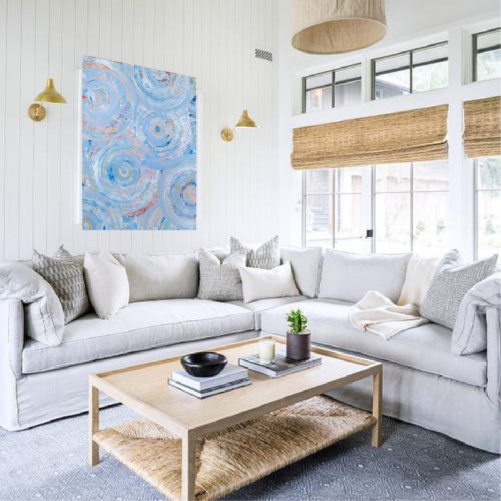 Life to the Full Periwinkle 36x48
