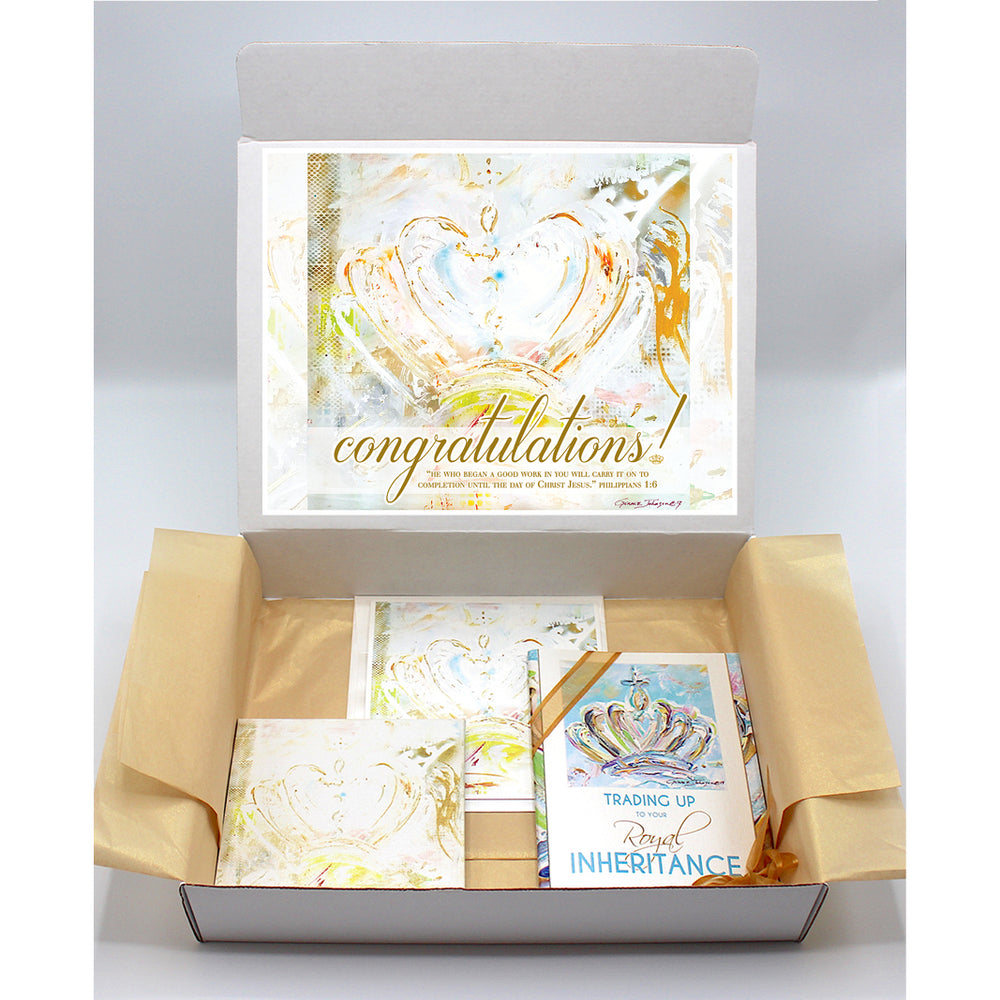 Congratulations Gift Boxes - CROWN Series (Choose Color)