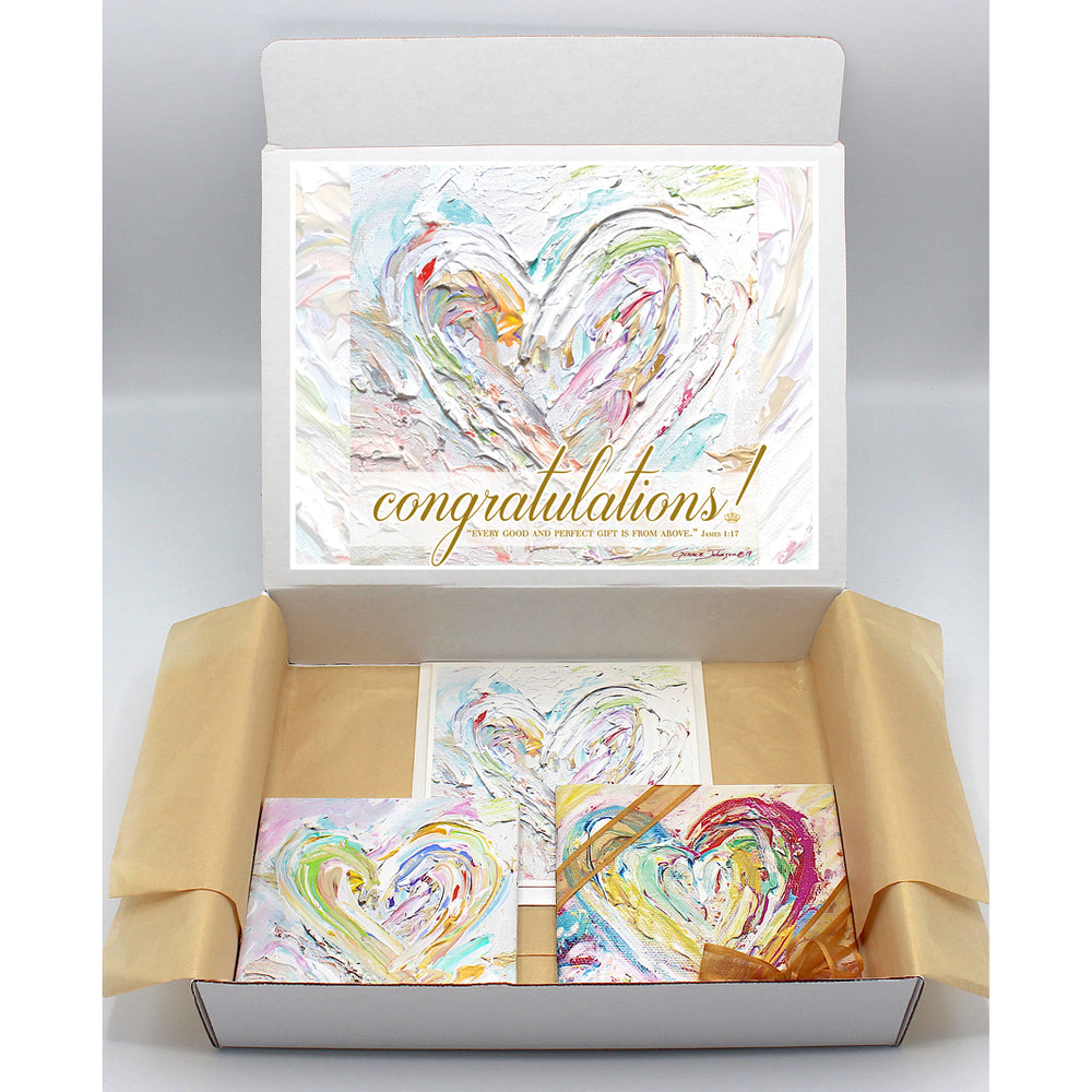 New Baby Gift Boxes - HEART SERIES (Choose Color)